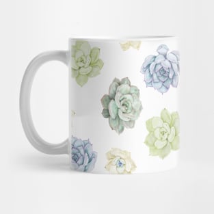 jolie collection de fleurs de cactus en aquarelle Mug